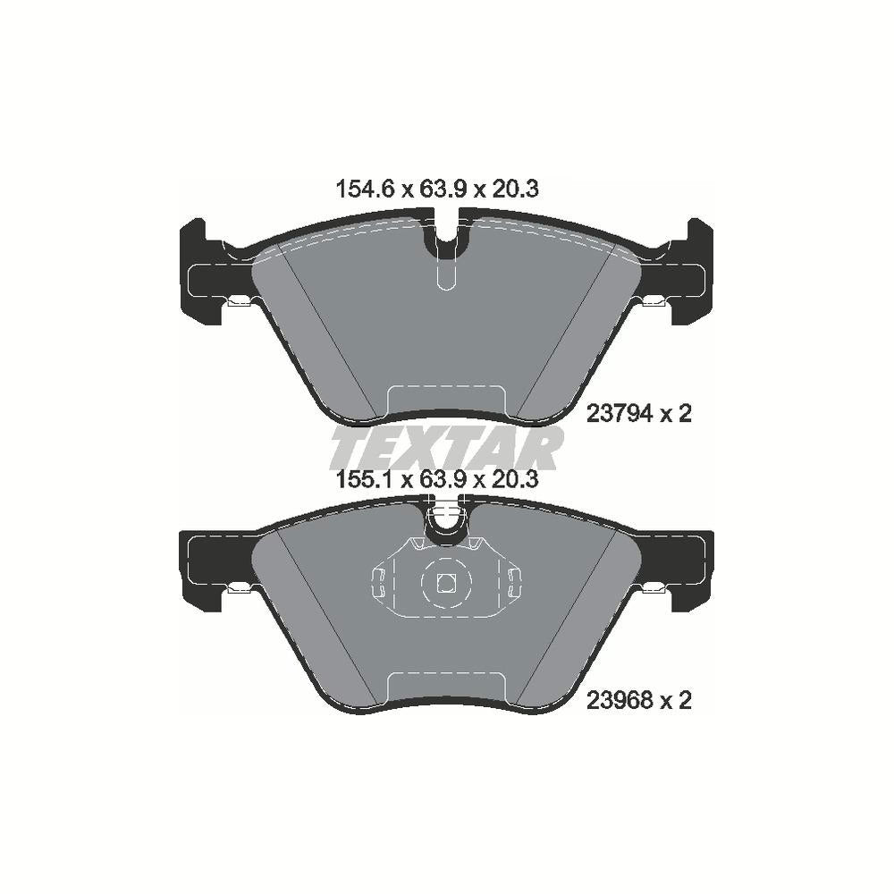 Pastilha Freio Bmw 325i E90 01/2005 Ate 10/2011 Dianteira Sistema Teves Textar 2379401